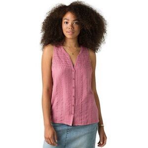 Prana Nieves Pink Sleeveless Tank Top - Women's Small